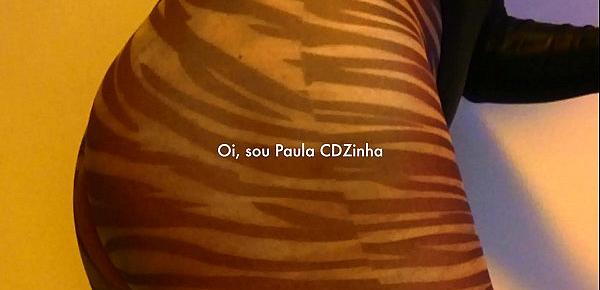  Paula CDzinha - Mulher Gato - Rabo Branco - Plug Anal
